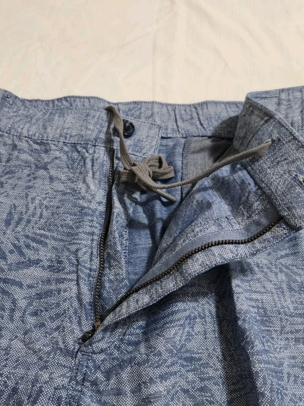 Roundtree & Yorke Mens Size 42 Shorts Blue Flat Ft Stretch Casuals Inseam 7 06